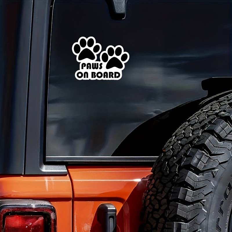 Vibrant Paw Print Vinyl Decal