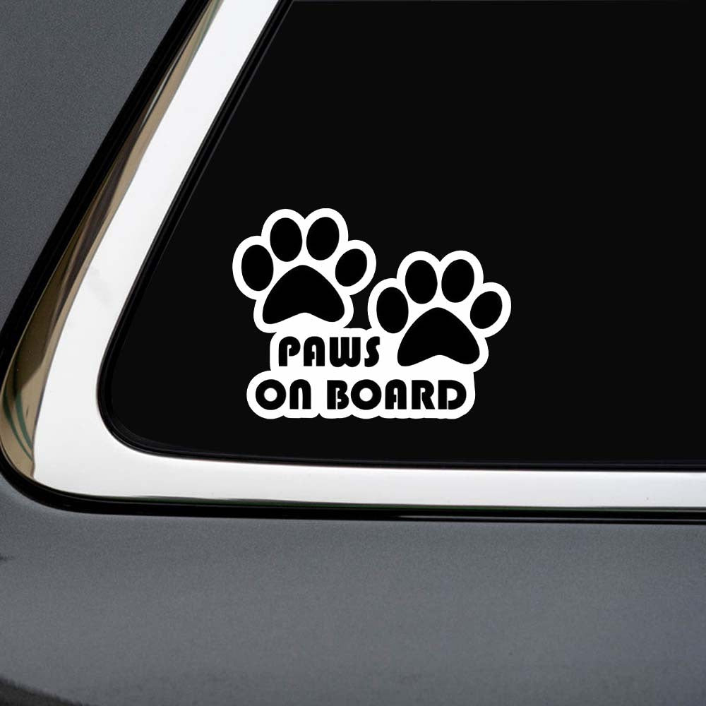 Vibrant Paw Print Vinyl Decal