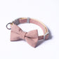 1pc Plaid Print Pet Adjustable Bow Tie Collar Necktie