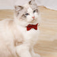 1pc Plaid Print Pet Adjustable Bow Tie Collar Necktie