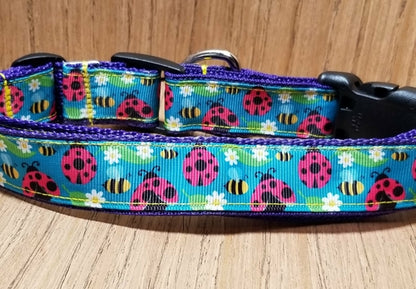 Large & Medium Size Lady Bug Collars and Leash