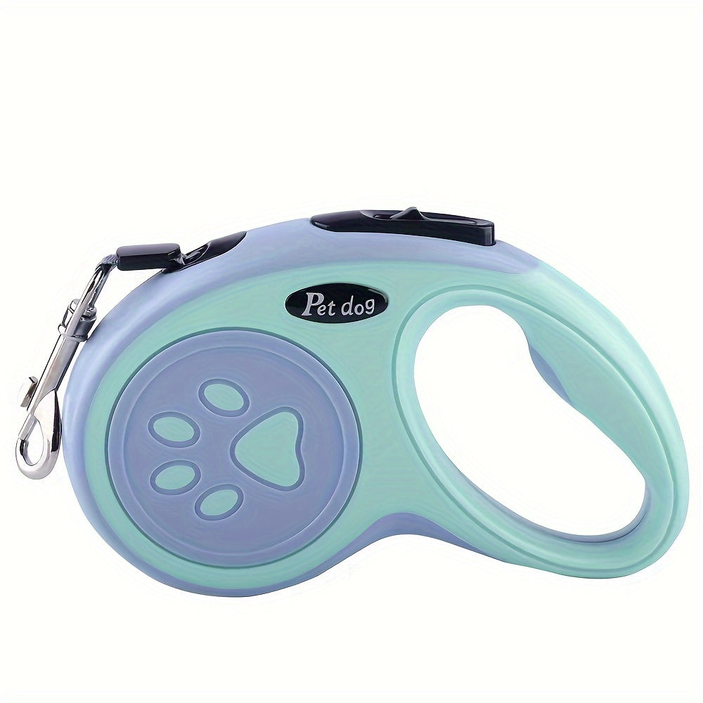 RetractablePaw Print Nylon Dog Leash