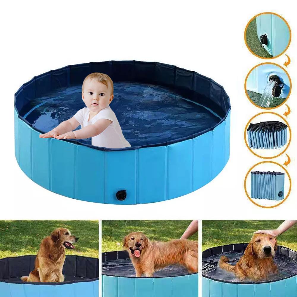 Foldable Pet Bath Outdoor Portable Swimming Pool