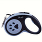 RetractablePaw Print Nylon Dog Leash