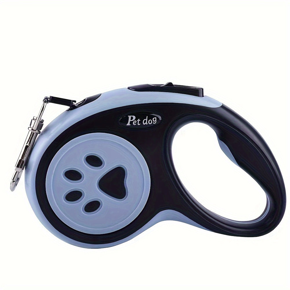 RetractablePaw Print Nylon Dog Leash