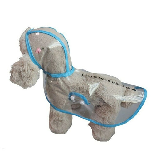 Dog Transparent Raincoat Pet Waterproof And Fashionable PU For Pets