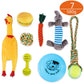 Dog Toy Kit Interactive Chewing Rope Ball Toys Set