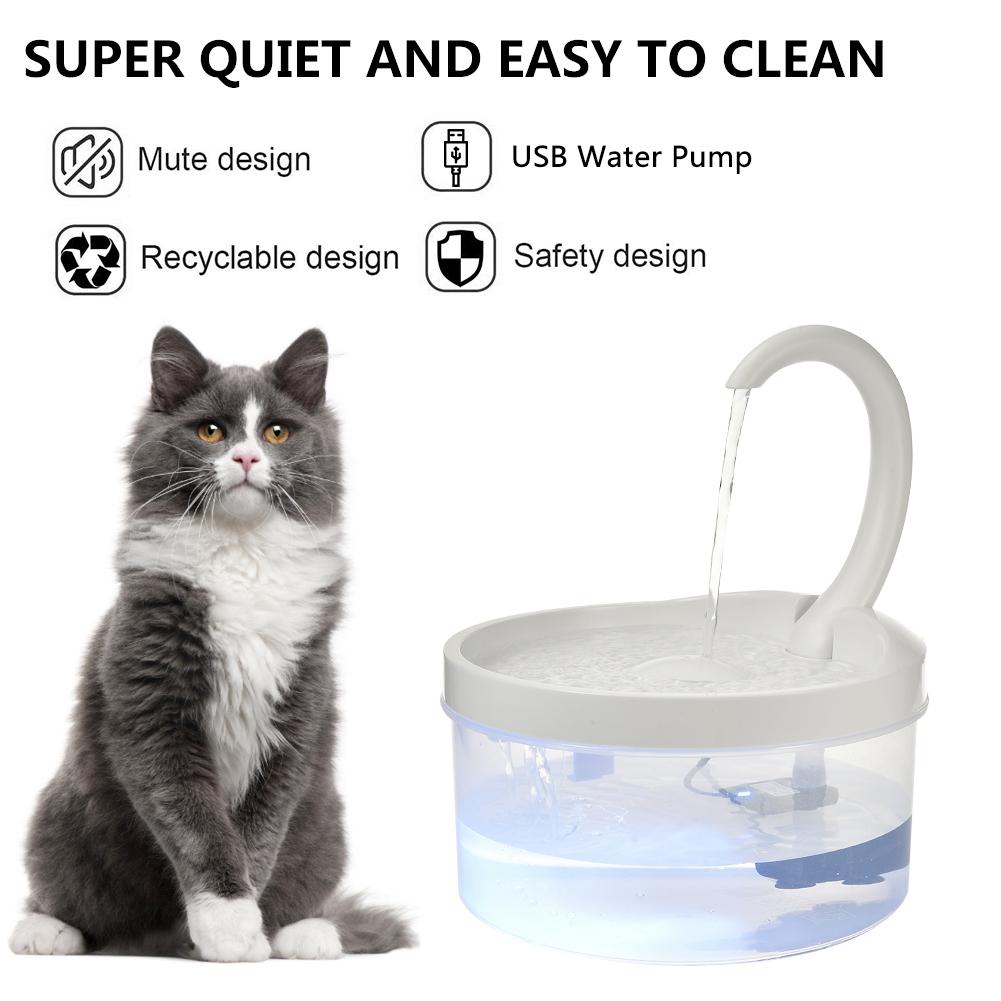 Pet Water Fountain Swan Neck Shaped Cat Water Dispenser