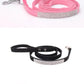 Suede Fiber Crystal Dog Collar