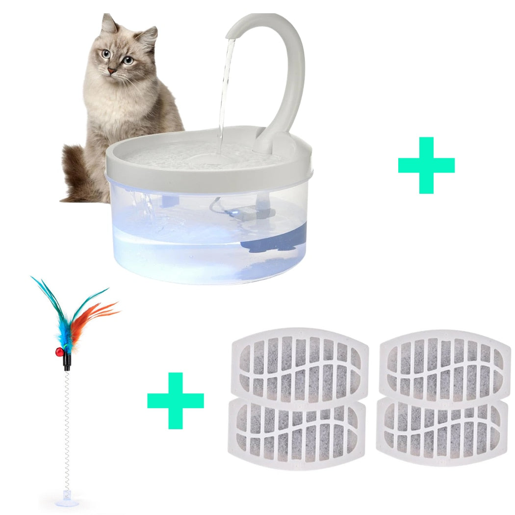 Pet Water Fountain Swan Neck Shaped Cat Water Dispenser