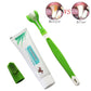 Pet Toothbrush Kit Three Sided Dog Brush Toothpaste Addition