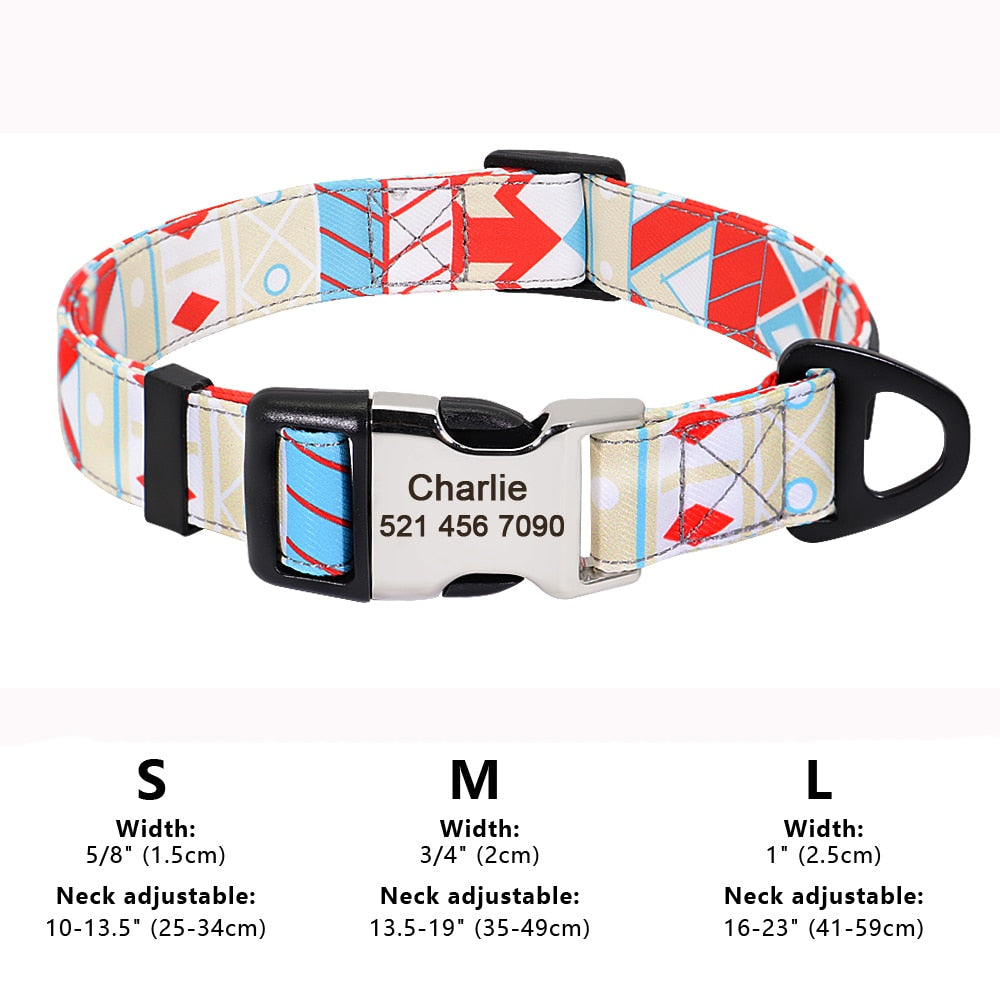 Personalized Pet Collar Nylon