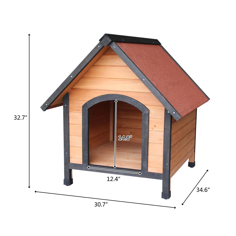 Doghouse Waterproof Wooden Outdoor Pet Shelter