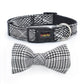 Dog Collar with Bow Tie and Leash Set