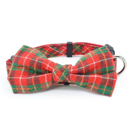 Dog Collar with Bow Tie and Leash Set