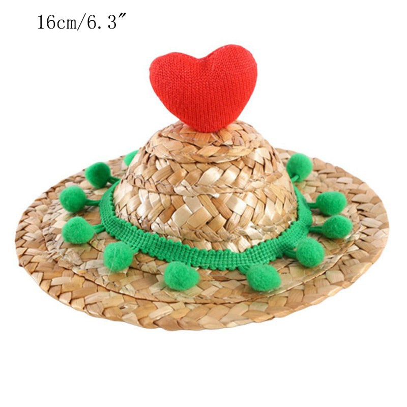 Fashion Pet Woven Straw Hat