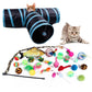 Cat Toys Mouse Balls Feathers Tunnel Sets