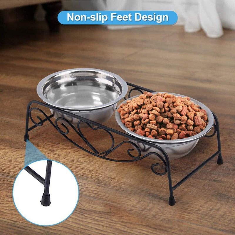 Stainless Steel Double Dog Bowls