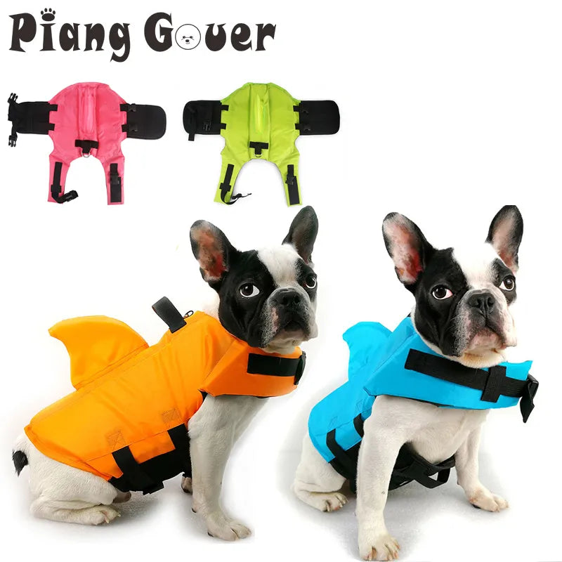 Dog Life Vest Summer Shark Pet Life Jacket