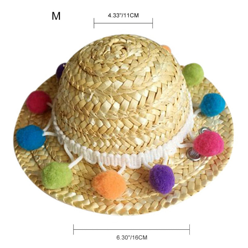 Fashion Pet Woven Straw Hat