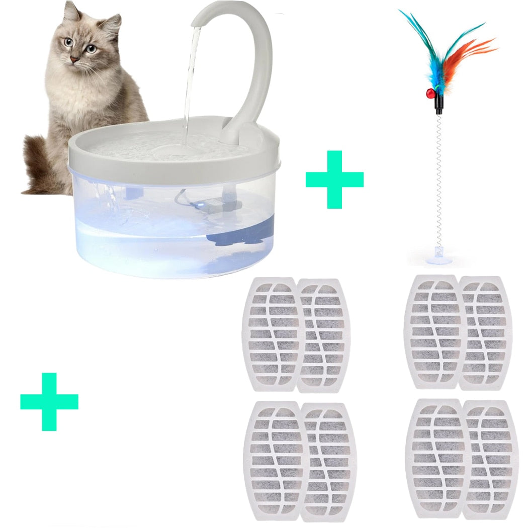 Pet Water Fountain Swan Neck Shaped Cat Water Dispenser