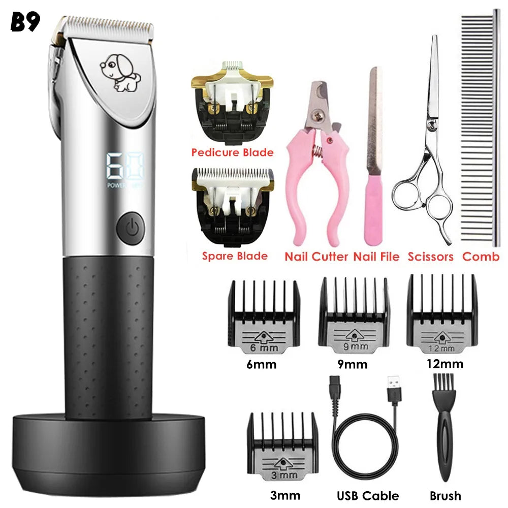 Electrical Pet Clipper Professional Grooming Kit Rechargeable