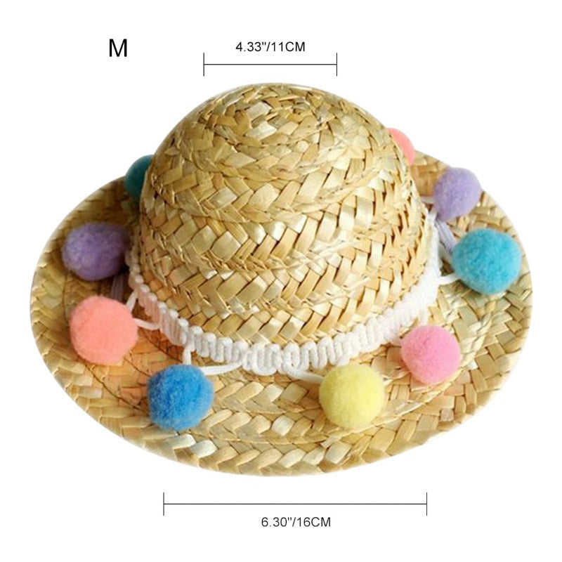 Fashion Pet Woven Straw Hat