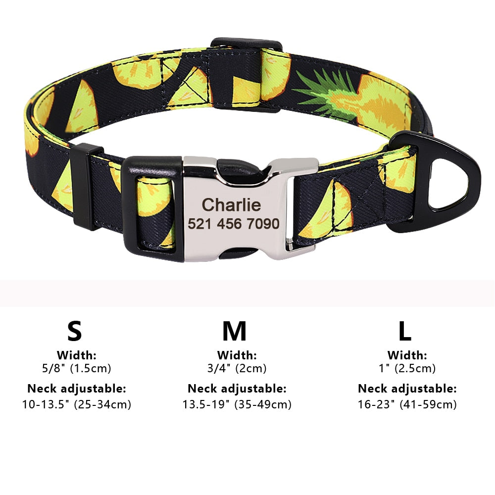 Personalized Pet Collar Nylon