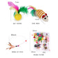 20 Sets Cat Interactive Toy Rainbow Ball Cat Toy