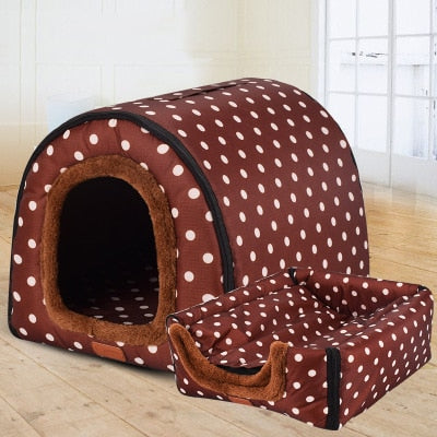 Warm Dog House Comfortable Print Stars Kennel Mat