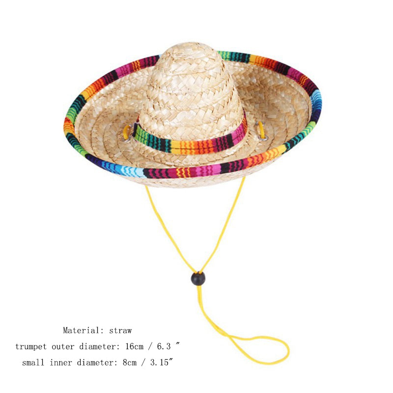 Fashion Pet Woven Straw Hat