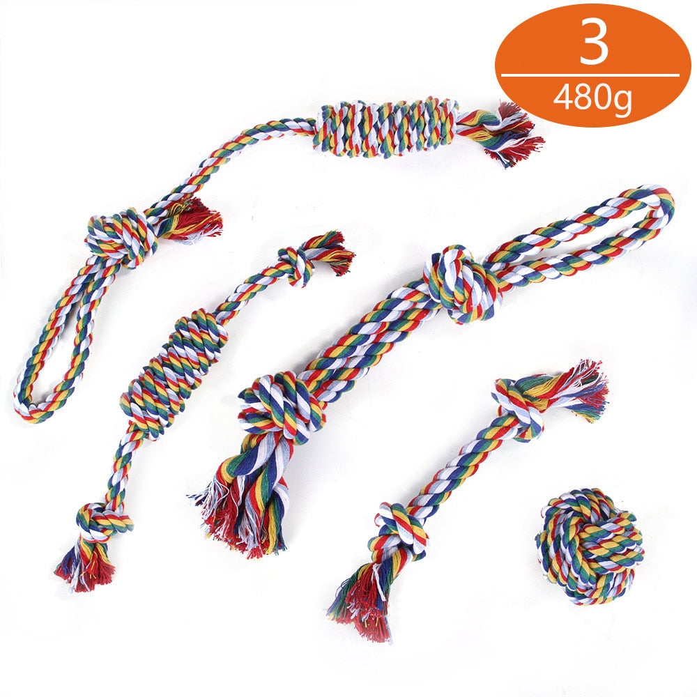 Dog Toy Kit Interactive Chewing Rope Ball Toys Set