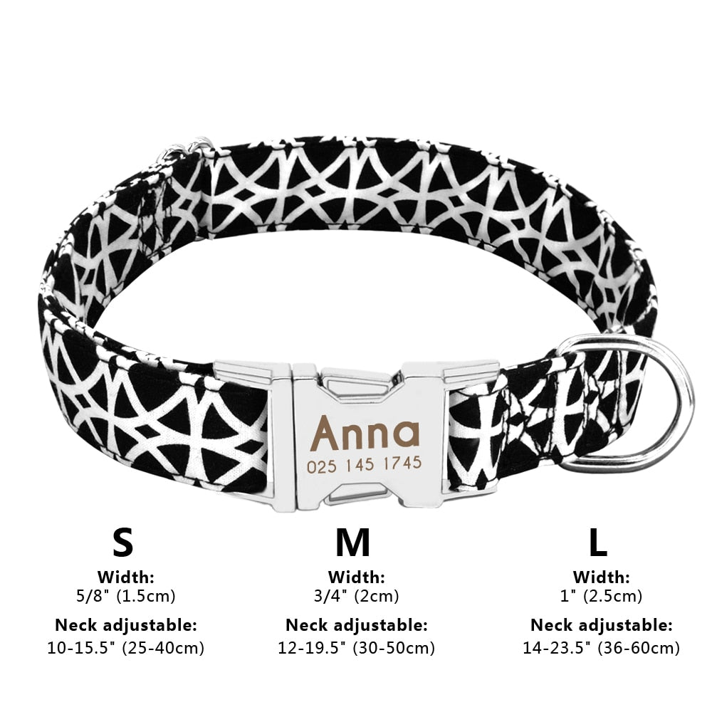 Personalized Pet Collar Nylon