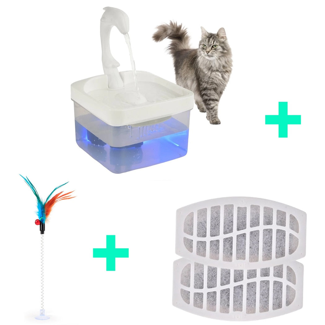 Pet Water Fountain Swan Neck Shaped Cat Water Dispenser