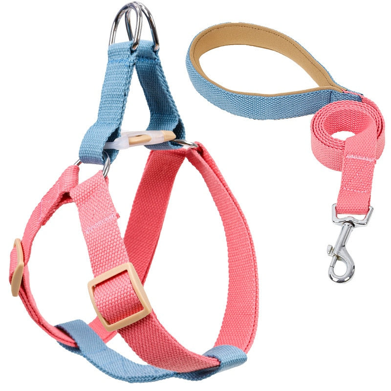 Dog Harness And Leash Nylon Leashs