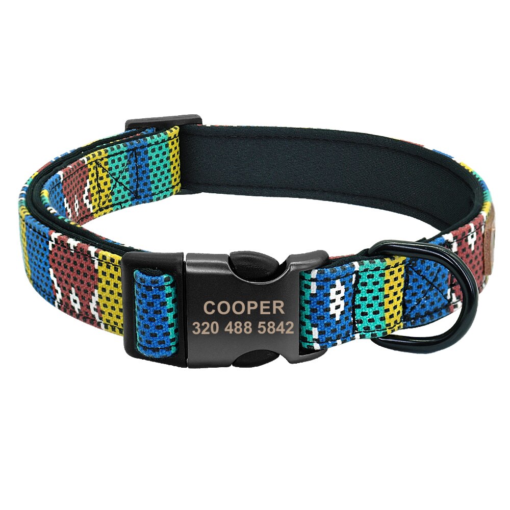 Personalized Dog Collar Leash Custom Puppy Pet Collar Pitbull Collars Pet Product Small Dog Collar for Small Medium Large Dog