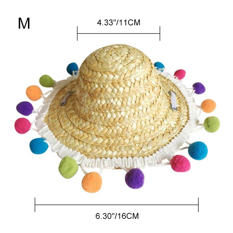 Fashion Pet Woven Straw Hat