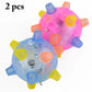 2PCS Pet Ball Toy Music Creative Flashing Dancing Dog Toy