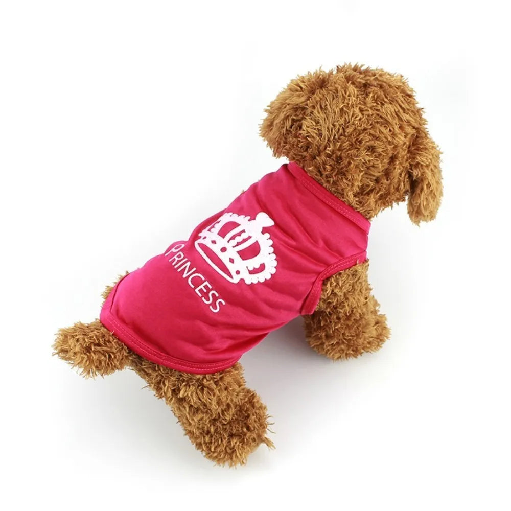 T Shirts Pet Costume Cotton