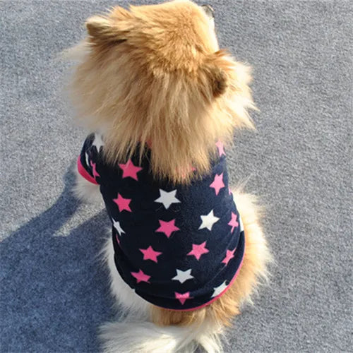 Warm Fleece Printed Pet T-shirts