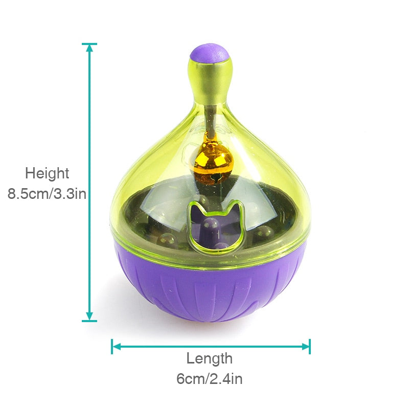 Dog or Cat Tumbler Leakage Food Ball for Training Playing Exercise IQ Toy