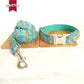 MUTTCO Collection THE LEAF Bow Tie Collar And Leash Set