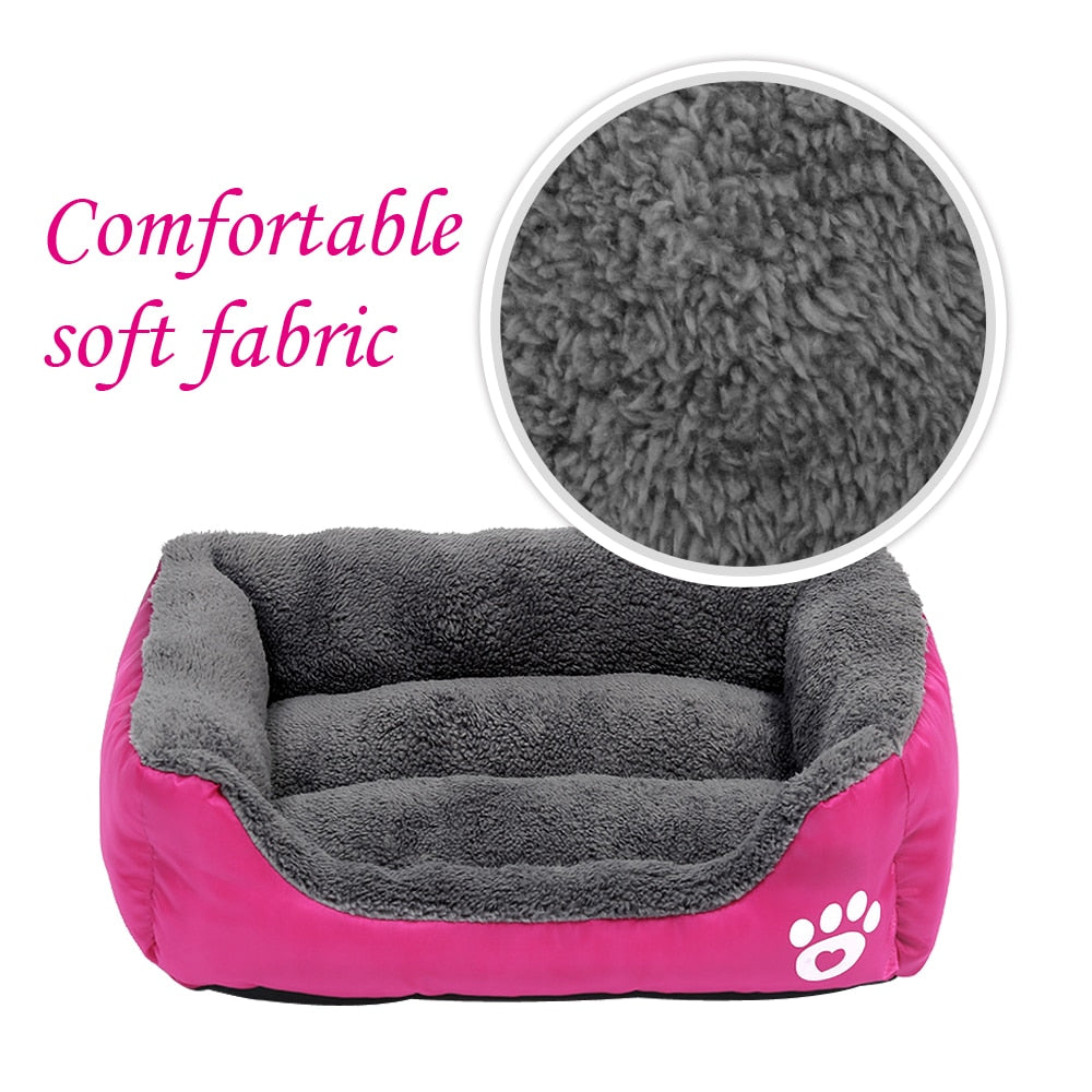 Pet Sofa Dog Bed Soft Fleece & Waterproof Bottom small to 2XL