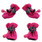 4pcs Waterproof Pet Dog Shoes Anti-slip Rain Snow