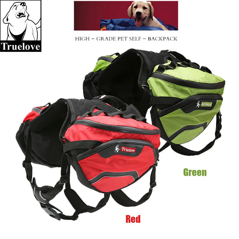 Truelove Pet Backpack Carrier Harness and Bag Space Waterproof Detachable Used for Outdoor Walking Hiking