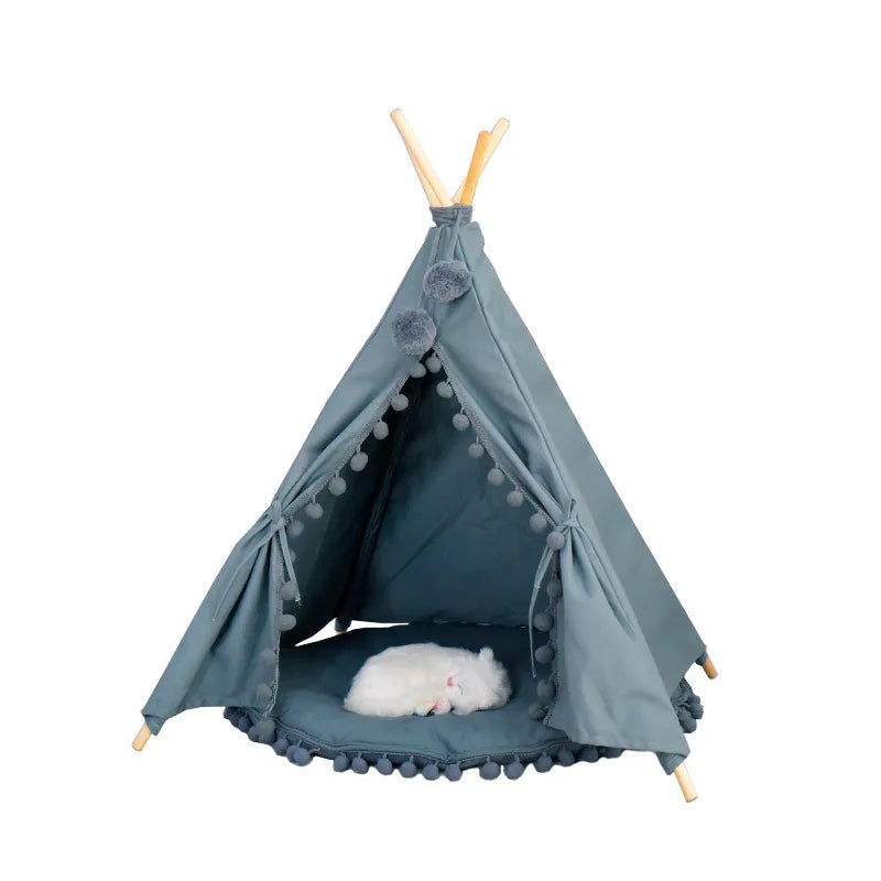 Pet tent bed removable cozy house for puppy dogs cat small animals