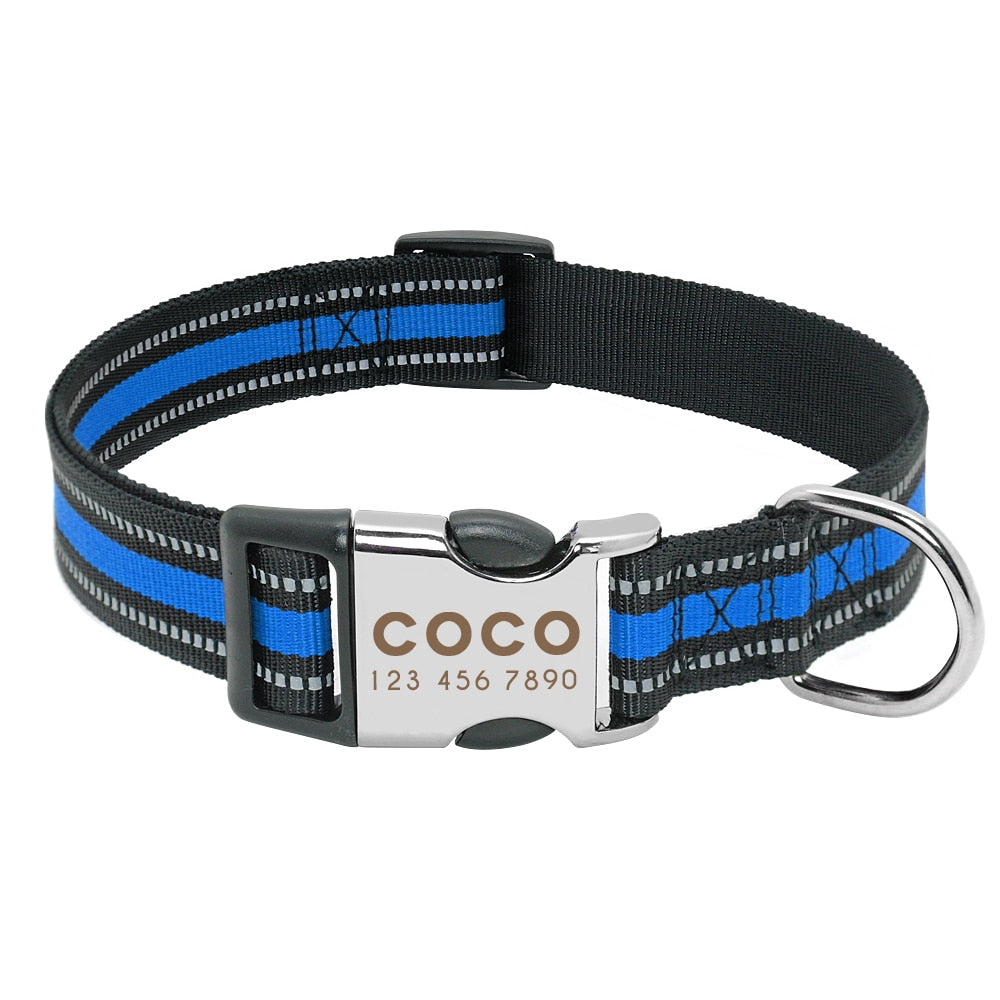 Personalized Dog Collar Reflective