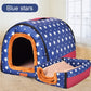 Warm Dog House Comfortable Print Stars Kennel Mat