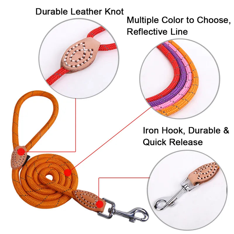 Pet Nylon Reflective Leash Rope