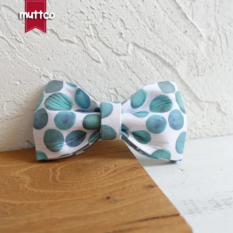 MUTTCO Collection THE BUBBLE Bow Tie Collar And Leash Set